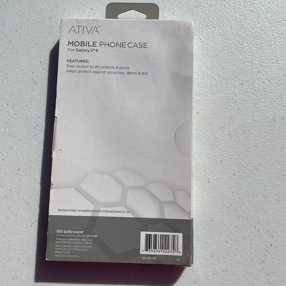 ATIVA Mobile Phone Case for Galaxy S6 - Picture 2 of 9